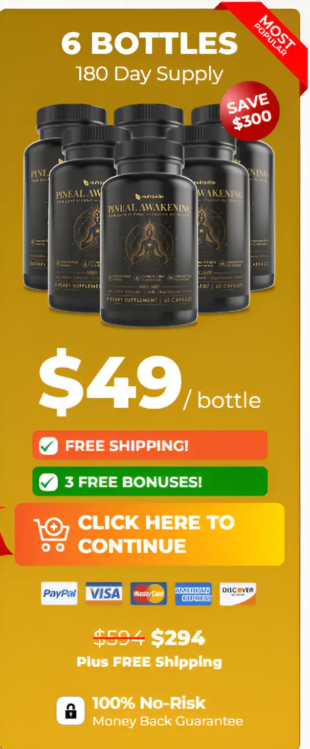 Pineal Awakening 6 Bottle Pricing